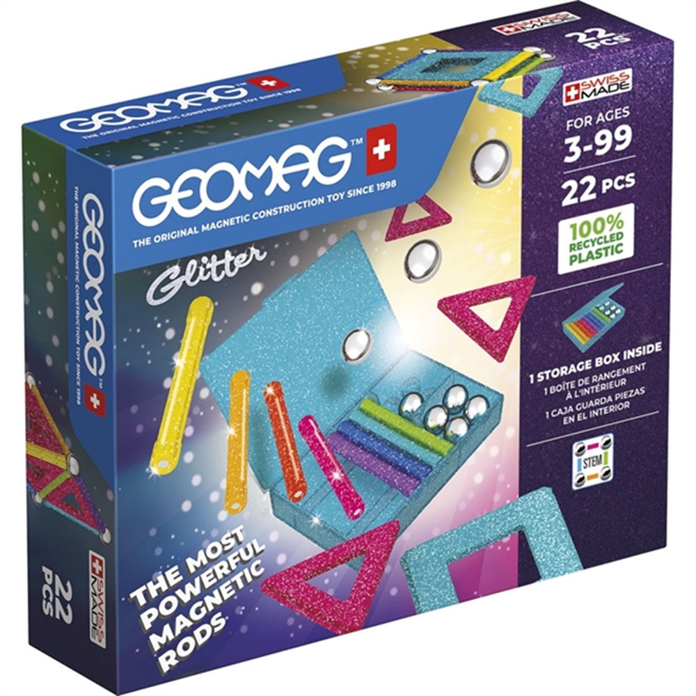 Køb Geomag Glitter Panels Recycled 22 stk