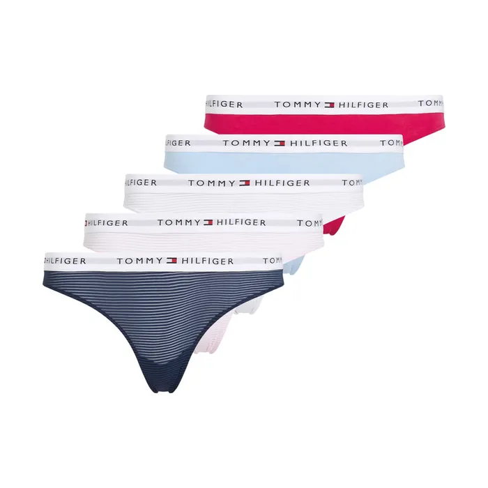 Tommy Hilfiger Logo Strings Dames (5-pack)