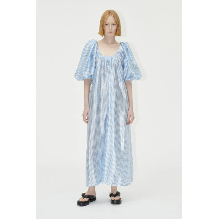 Stine Goya SGTeresa, 2067 Textured Poly Blue check
