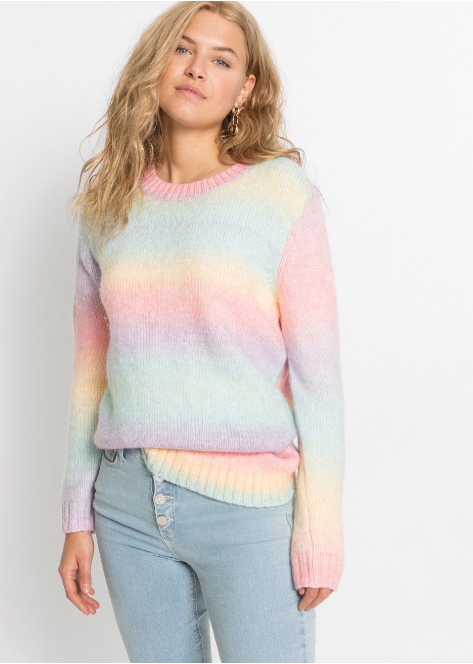 Pull à dégradé de couleurs