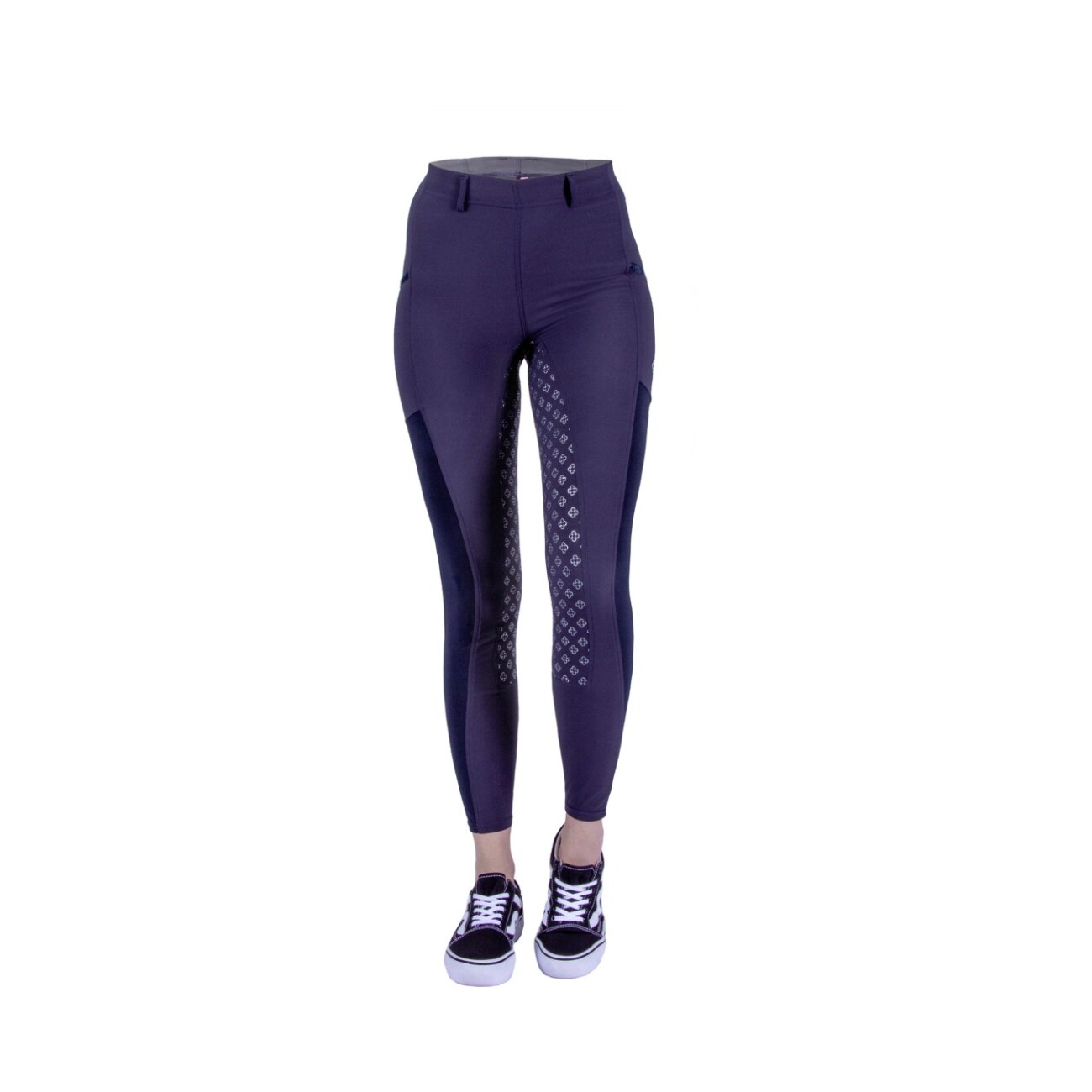 4Riders Kinder-Reithose Palm Beach Full Grip blau 1,64 m