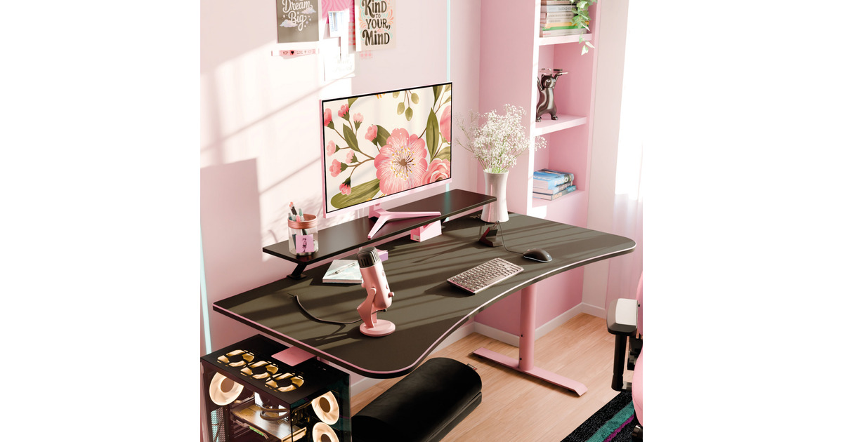 ArozziArena Gaming Desk - Pink  (Roze)