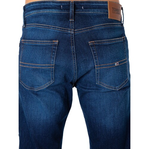 Tommy Jeans - Vaqueros Rectos Rectos Ryan Azul
