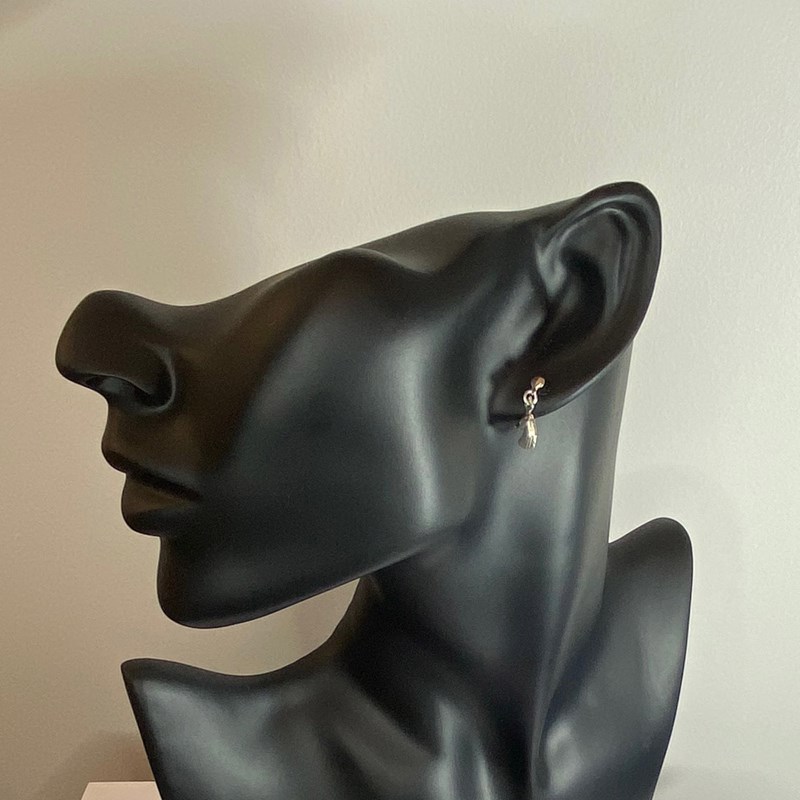 Boucles d'oreilles têtes de cheval pendantes - Argent massif
