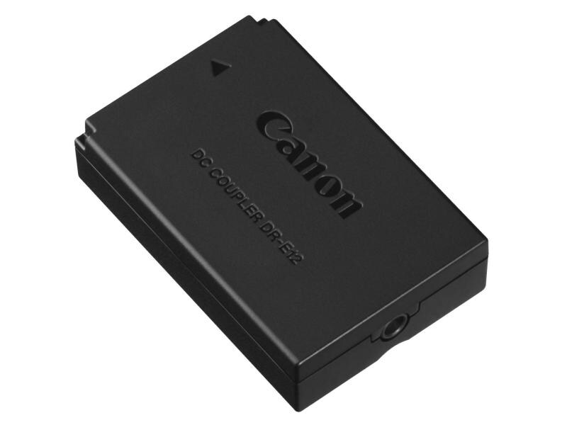 Canon Netzadapter DC-Kuppler DR-E12 Versorgt zusammen mit dem AC Adapter Ihre Kamera mit Strom