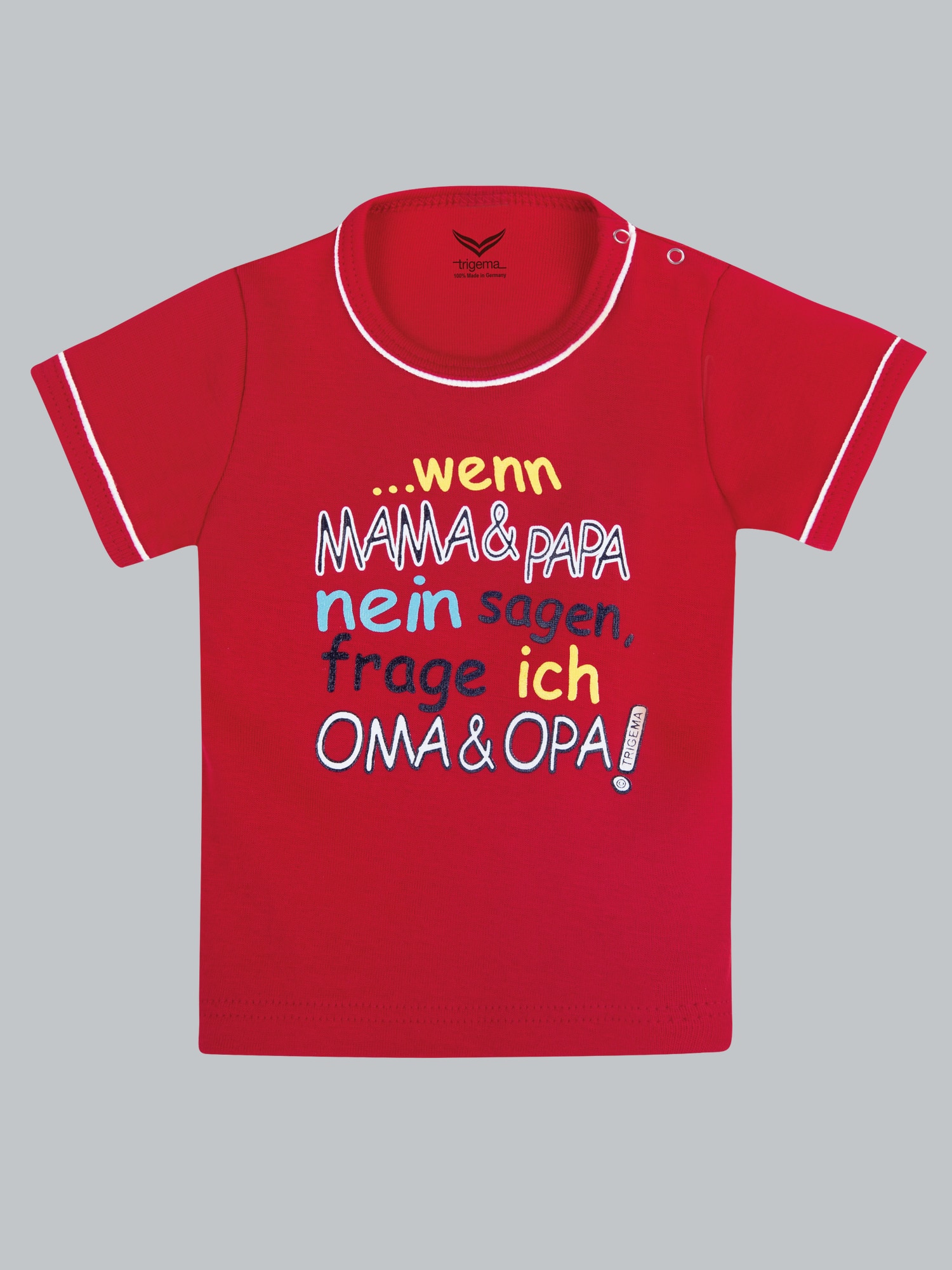 Shirt Feinripp Oma & Opa Kirsch