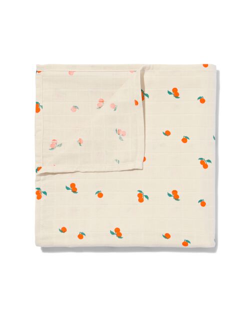 linge hydrophile 110x100 XL relief mandarine