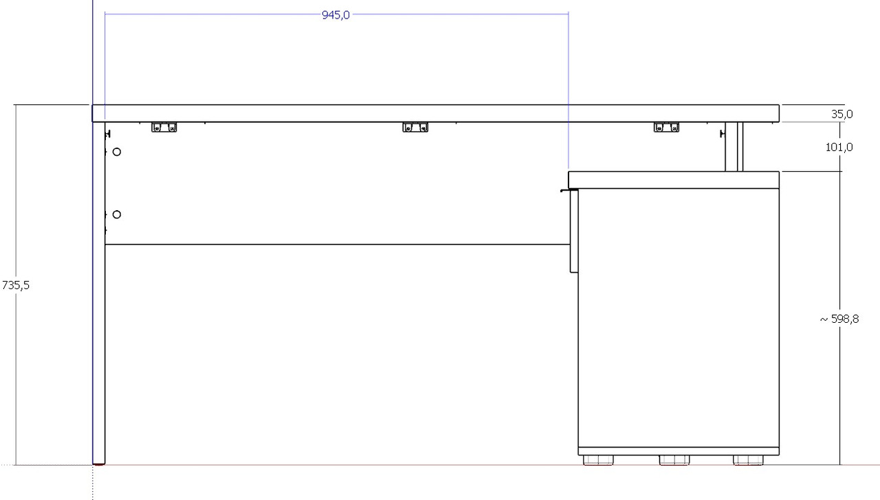 XORA Eckschreibtisch IDEA-OFFICE