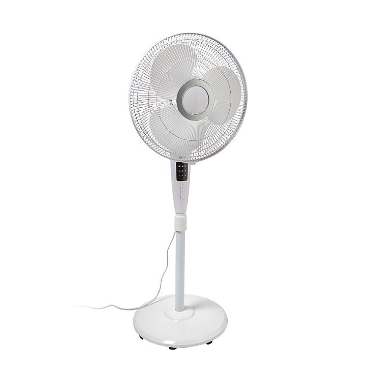 Ventilateur sur pied FS40-11NR-2 oscillation à 80° hauteur réglable 5 fonctions 3 vitesses blanc