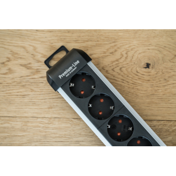 Brennenstuhl Premium-Alu-Line stekkerdoos 10-voudig met schakelaar aluminium 3 Meter