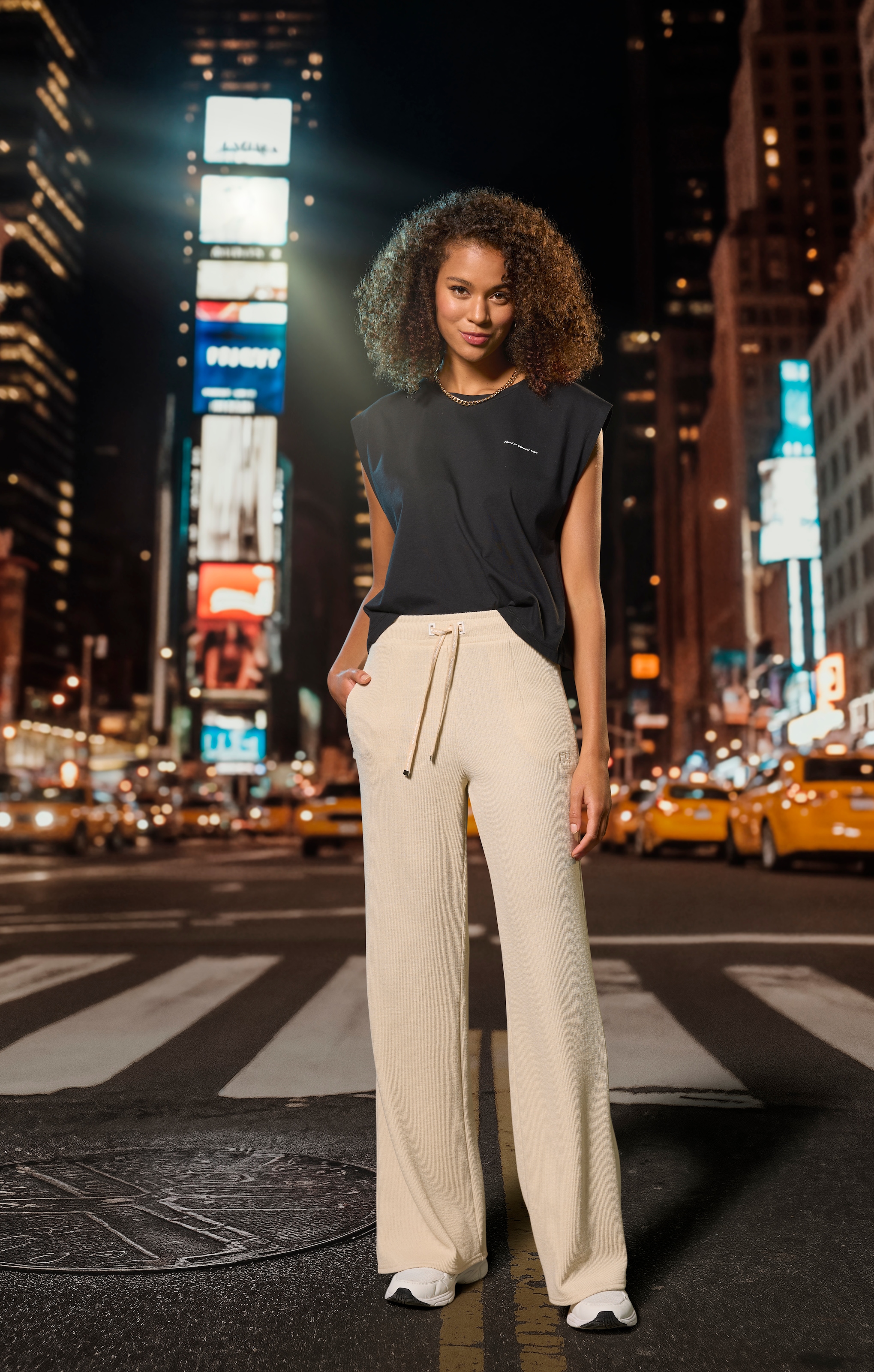 French Connection Loungepants  in gerippter Strickoptik