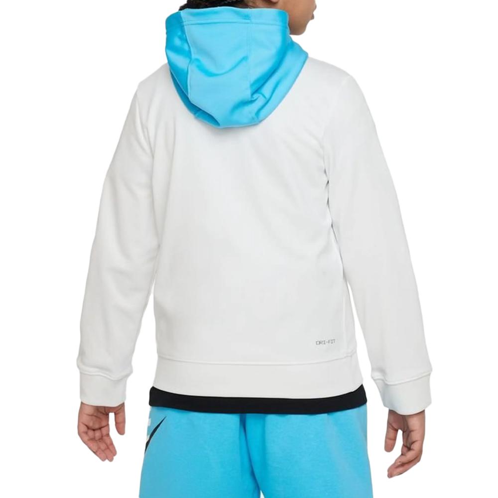 Nike Sweat à Capuche Bleu/Blanc Garçon Nike Repeat
