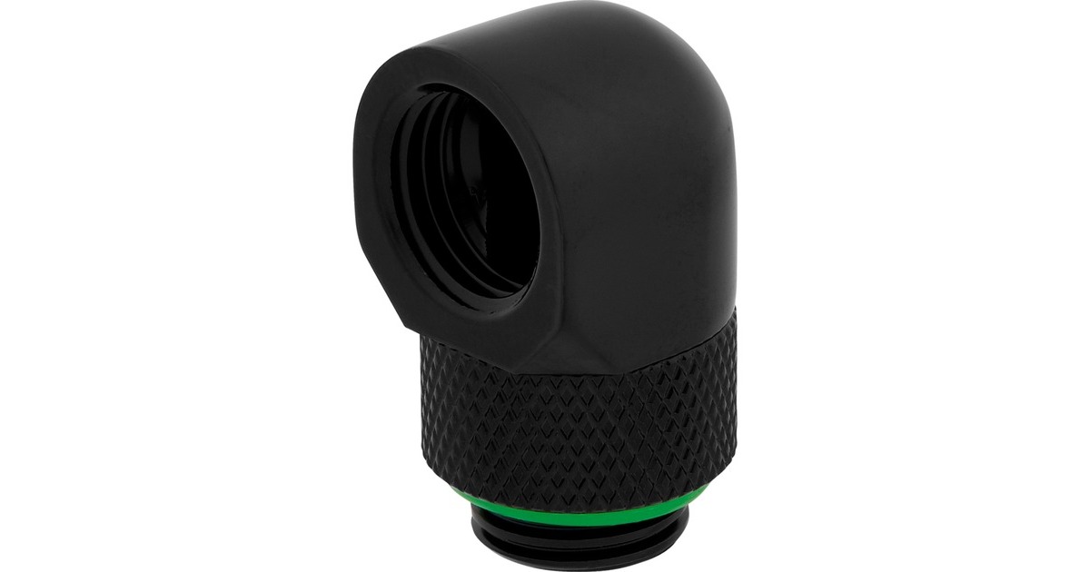 CorsairHydro X Series 90° Rotary Adapter verbinding  (Zwart, 2 stuks)
