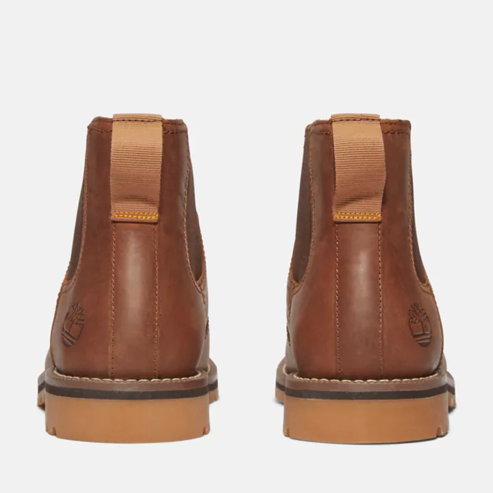 Bota Chelsea Larchmont para homem, em castanho claro ou castanho.
