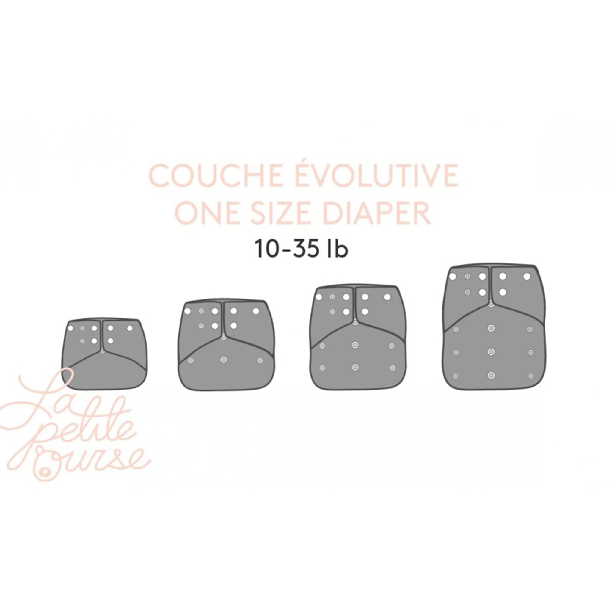 La Petite Ourse Couche Lavable 10-35lb - Tiroux