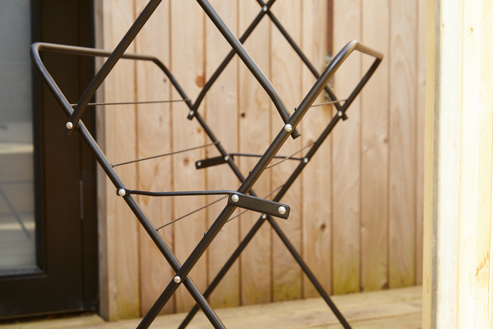 Tørrestativ sort 62 × 50 × 138 cm