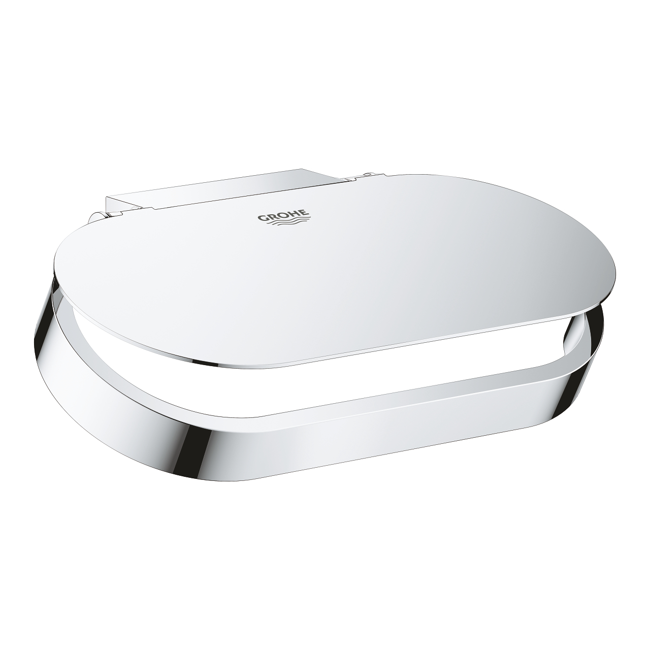 Grohe Selection toiletrolhouder met deksel chroom