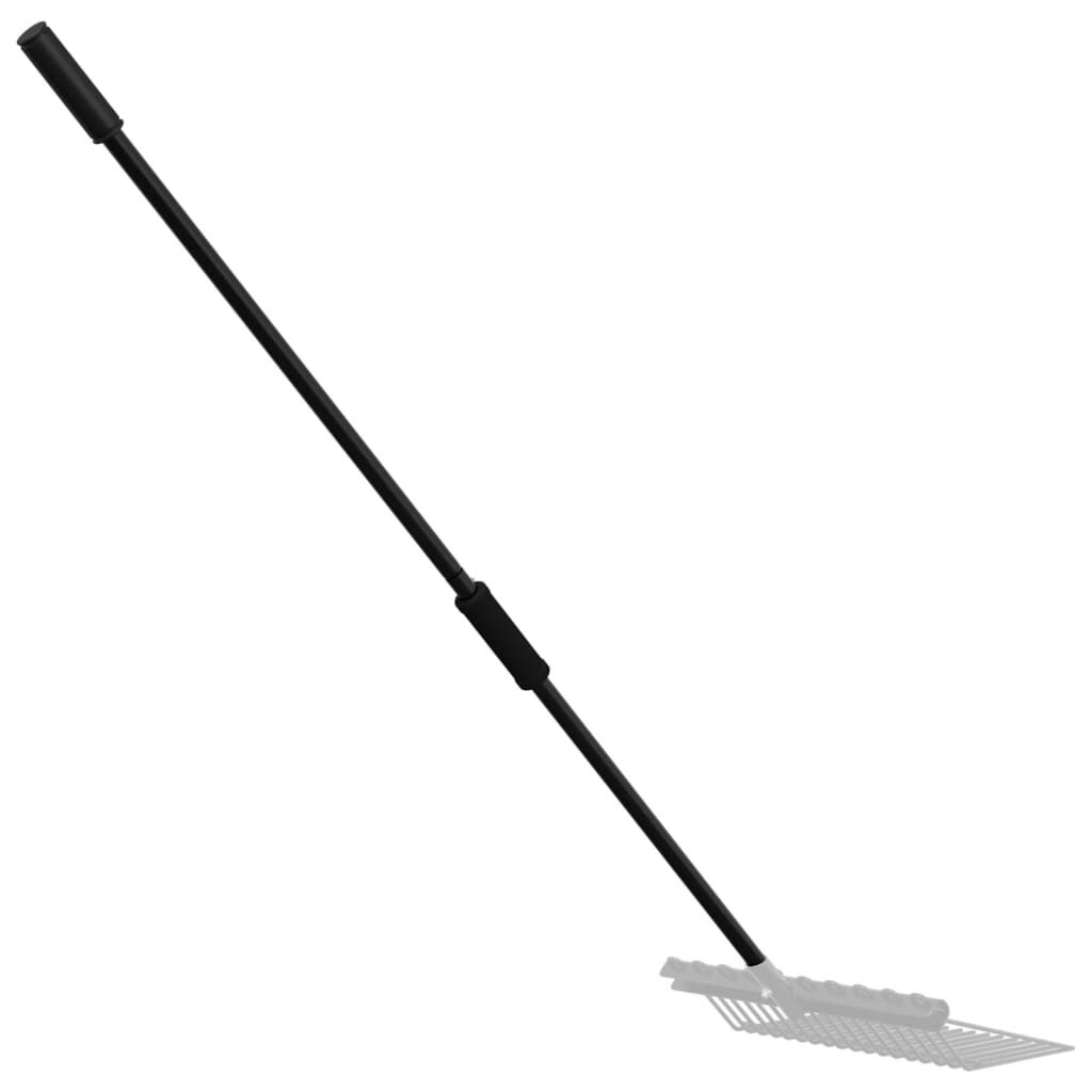 vidaXL Vorksteel Ø3,5x127,5 cm Staal Zwart