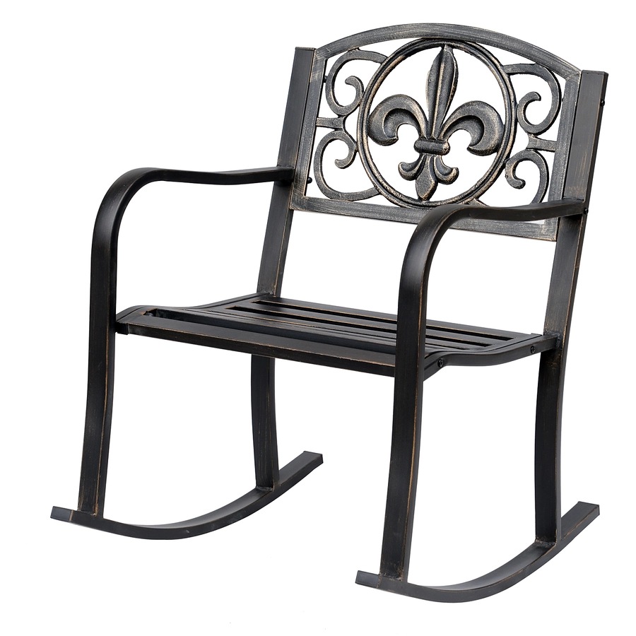 Outsunny Gartenstuhl im Antik-Optik bronze