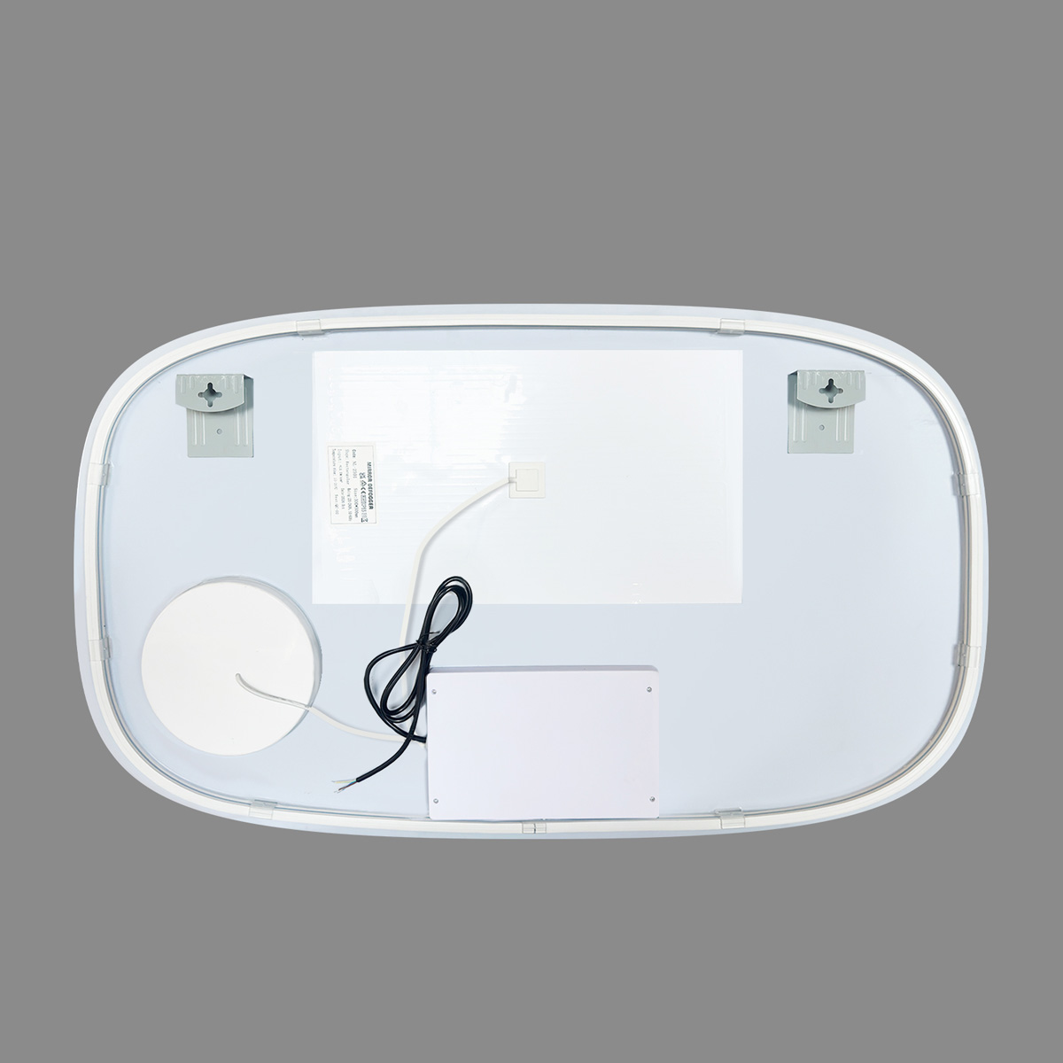 Saniclear Shave Deens ovale spiegel 120x70cm met verlichting, verwarming en vergrootglas