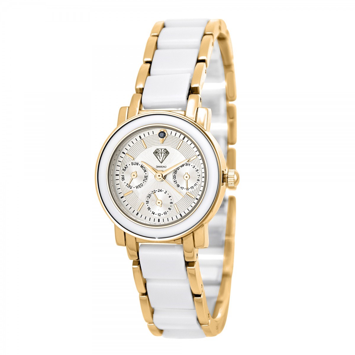 Montre Lila SC Crystal ornée d'un véritable diamant noir