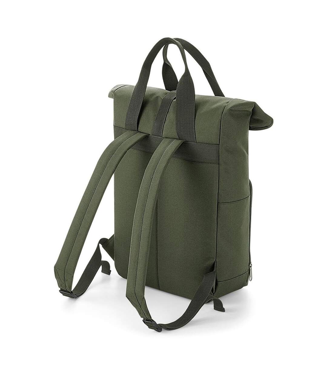 Sac à dos urbain rolltop et poignées - 14 litres - BG118 - vert olive