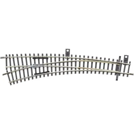 Tillig Gleis IB-Weiche, TT, Abzweig 15°, Radius 631, Abzweig 30°, Radius 310