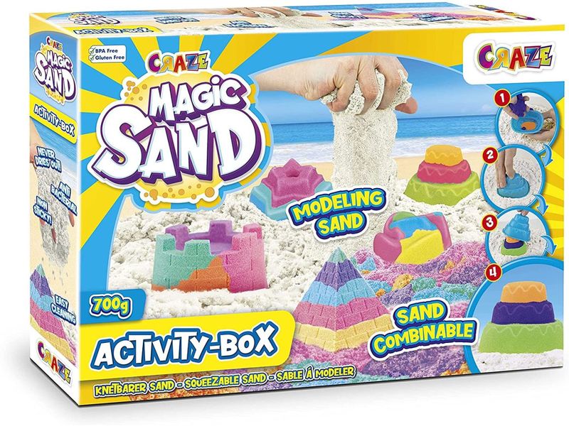 Craze Magic Sand Activity Box Buntes Zaubersand-Spielset