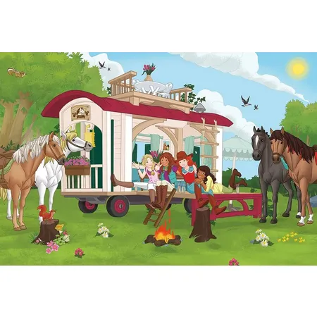 Schmidt Spiele KinderpuzzleSchleich ®: Horse Club - Hannoveraner Fohlen, Falbe, 100 Teile mit Add-on Figur