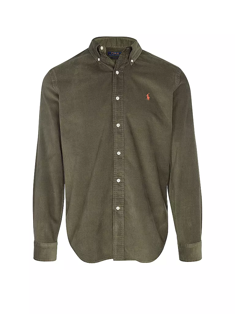 POLO RALPH LAUREN Hemd Custom Fit olive