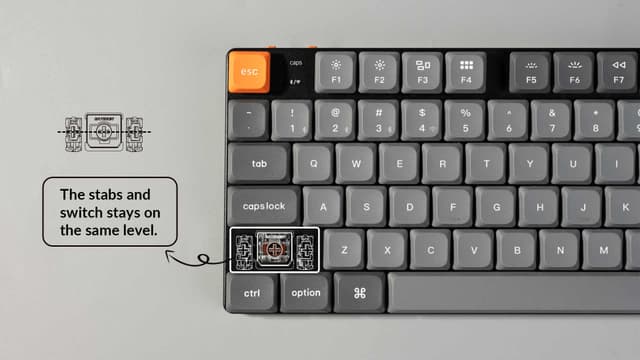 Keychron K5 MAX trådløst tastatur (Red switches)