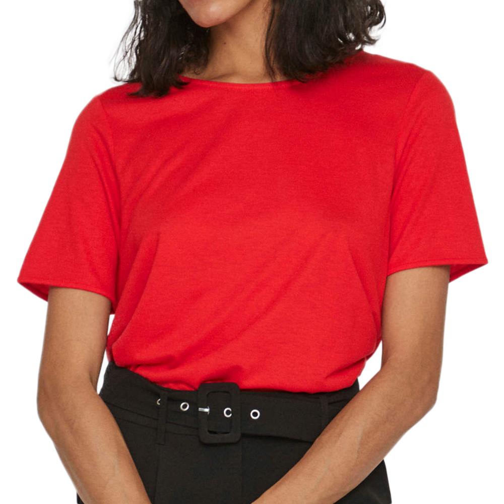 Vila T-shirt Rouge Femme Vila Mooney
