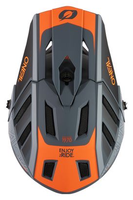 Casque Intégral O'Neal Backflip Eclipse Gris/Orange