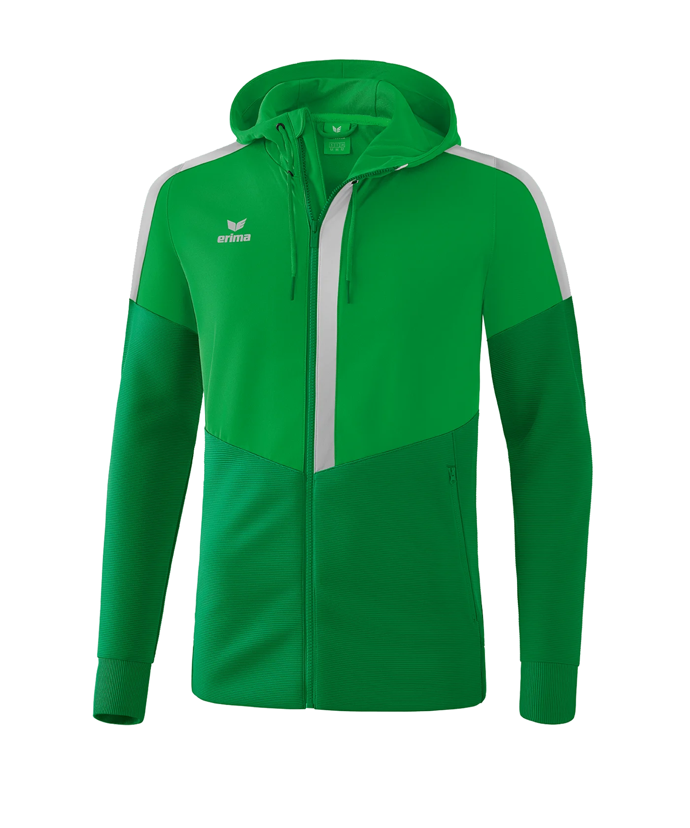 Erima Squad Kapuzen-Trainingsjacke Grün Grau