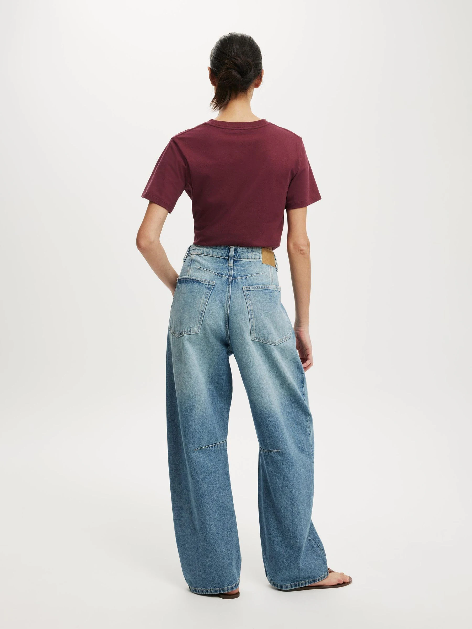 Donkerblauw - Cotton On Barrel Jeans