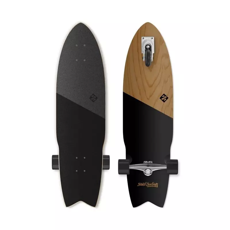 surfskate 3 roues STREET SURFING shark attack 36´´ koa black