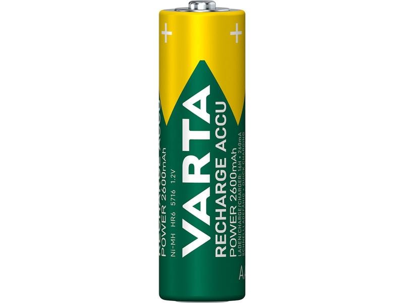 Varta Akku Power NiMH AA 2600 mAh, 4 Stück Typ Mignon (AA)