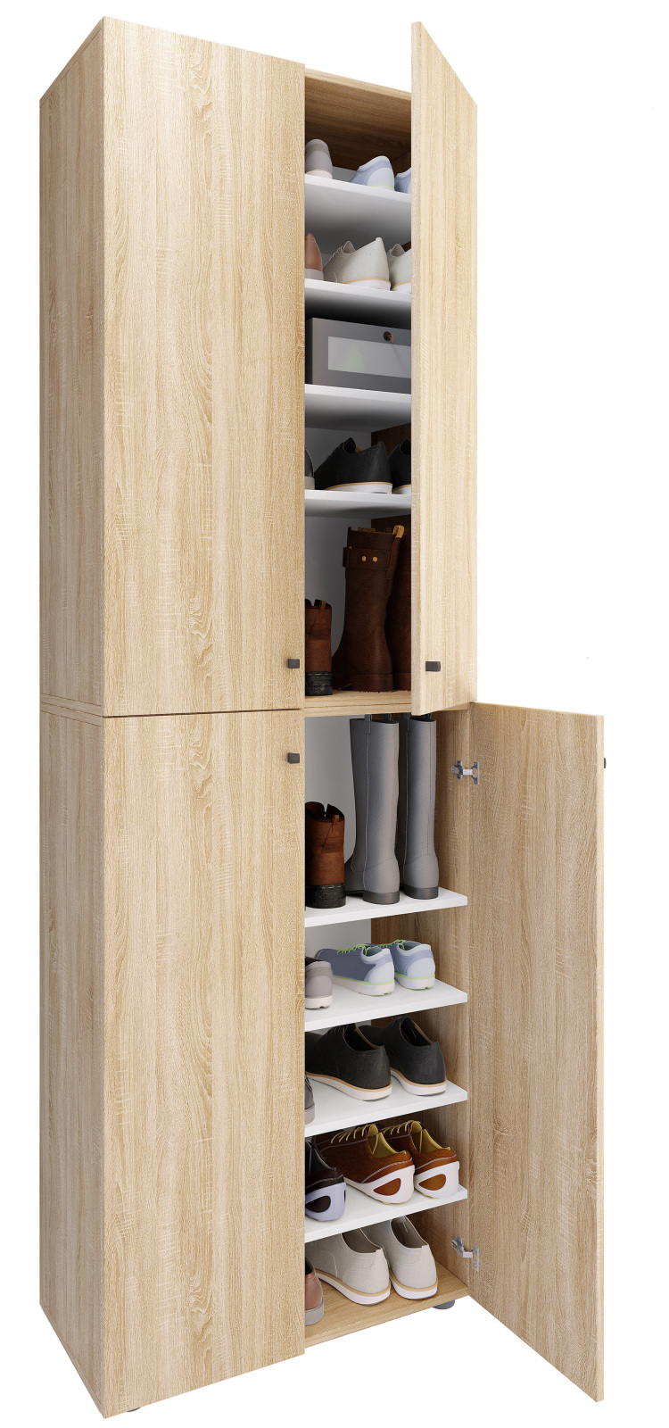 Schuhschrank LONA XL - Sonoma Eiche - 10 Fächer