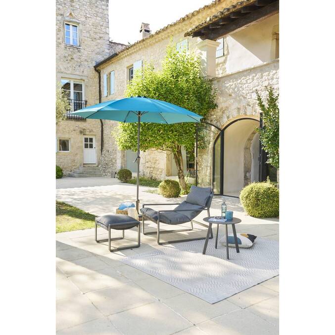 Table d'appoint de jardin rond SAONA Graphite