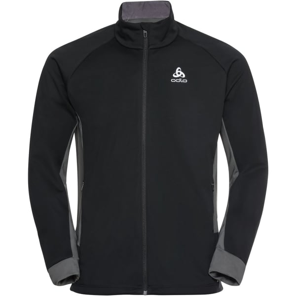 Veste ski de fond ODLO JACKET BRENSHOLMEN BLACK - NEW ODLO GRAPHITE GREY