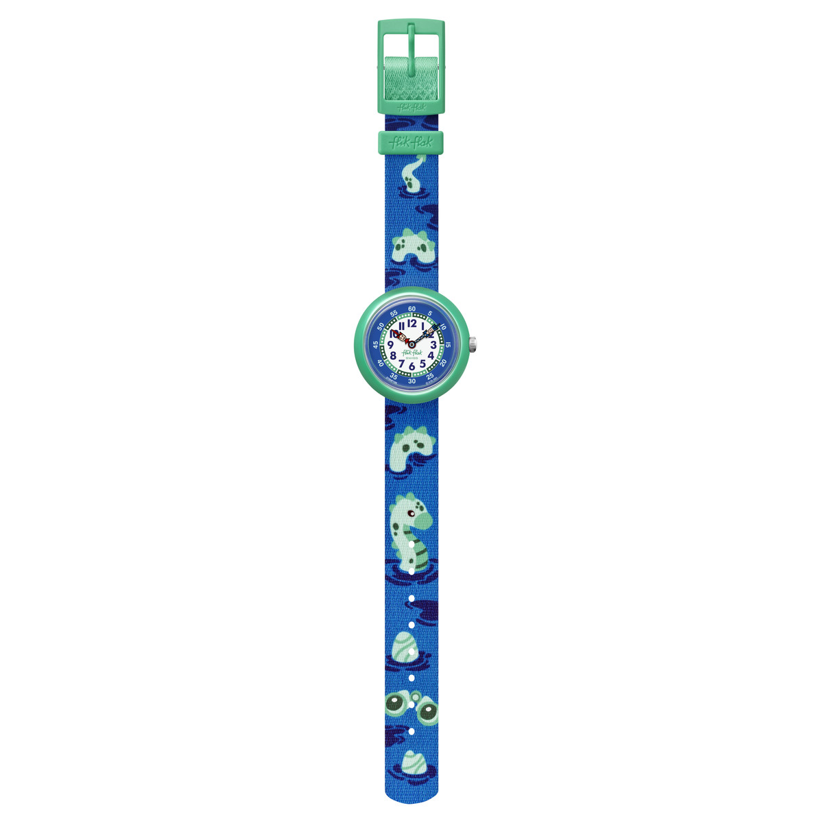 Montre Flik Flak enfant matériaux biosourcés bleu Nessie