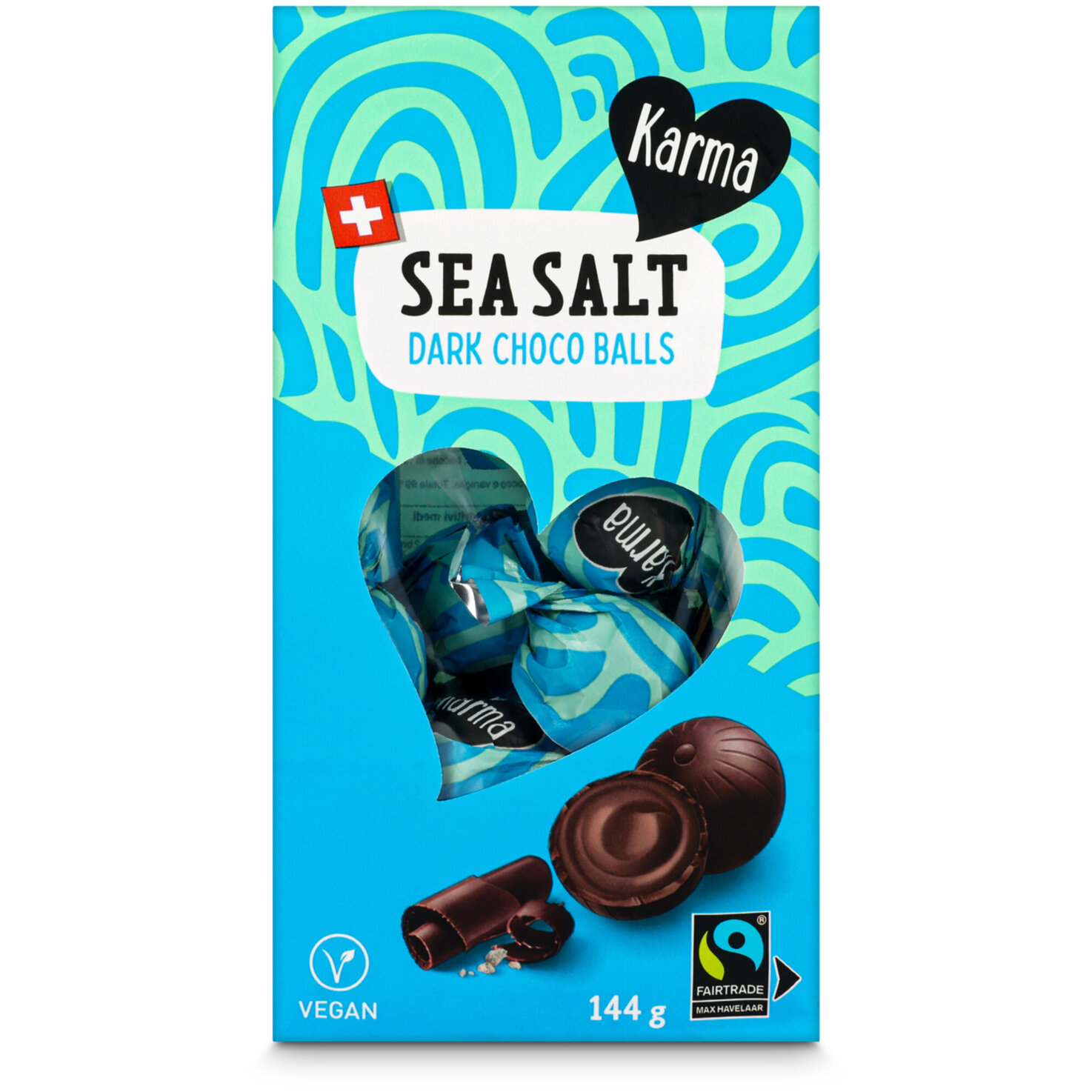 Karma Fairtrade Schokoladen-Kugeln Sea Salt