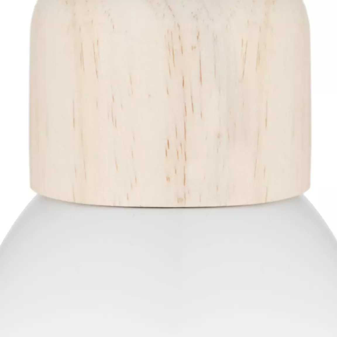 Suspension bois et métal (D15 cm) Break Blanche