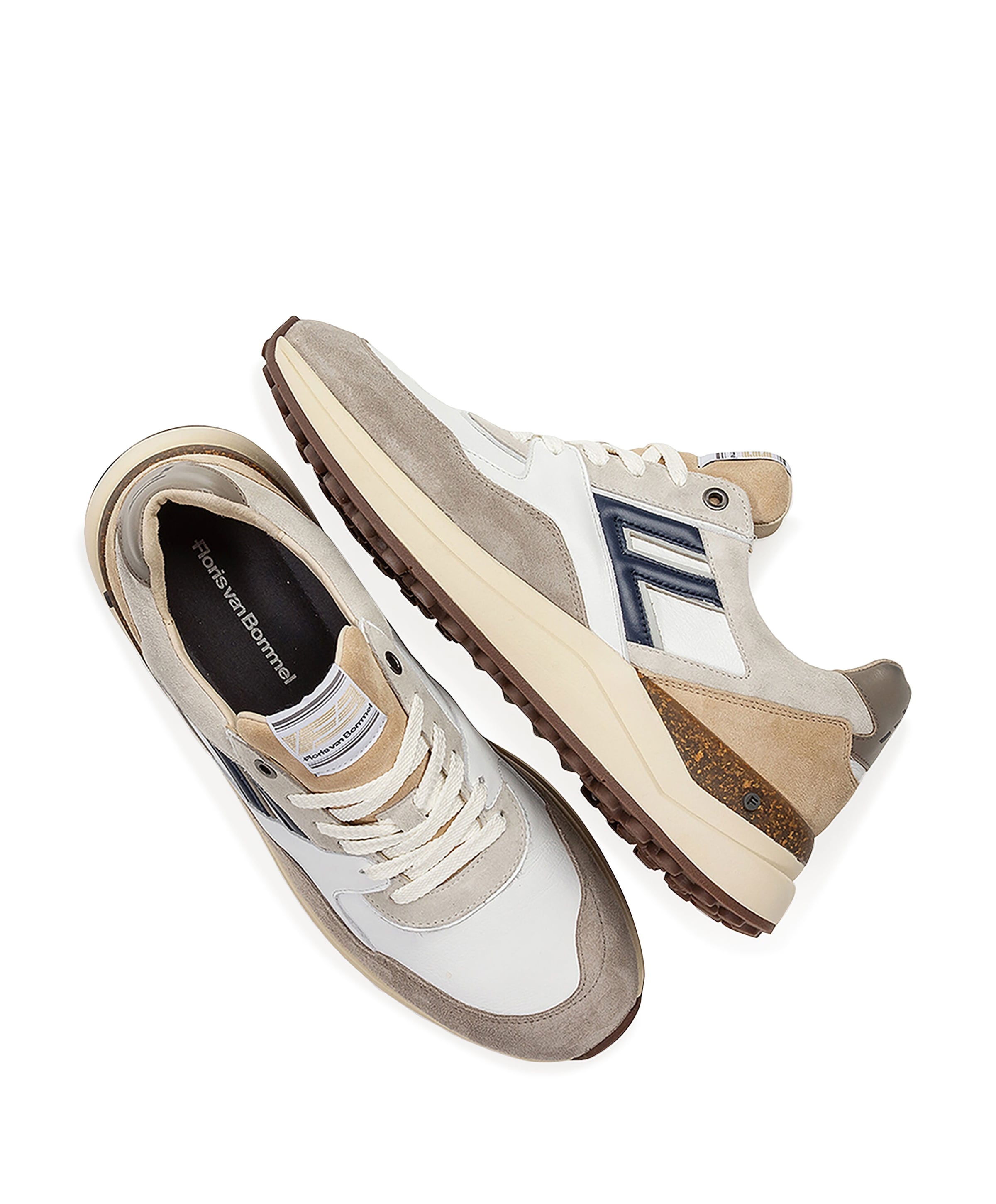 Floris van Bommel heren sneakers wit