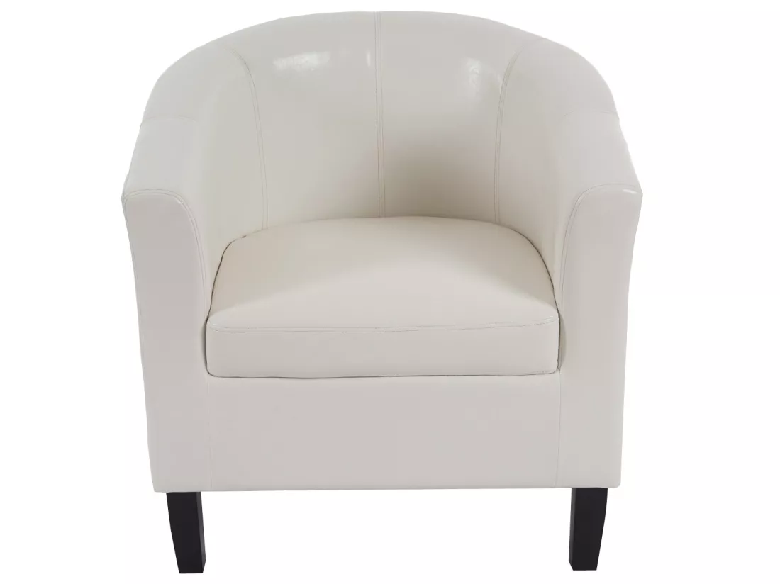 Fauteuil de salon Stafford H379, blanc