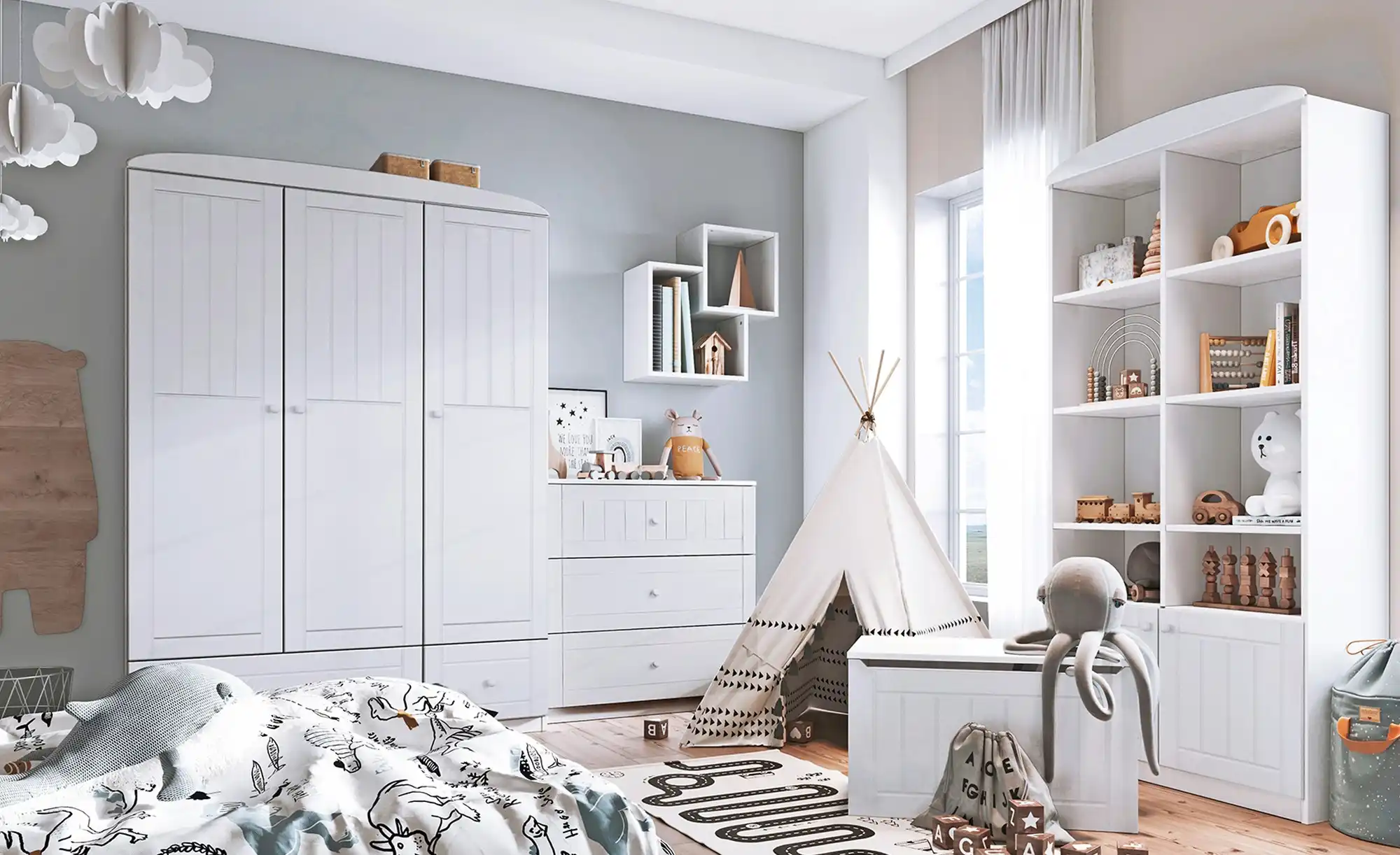 Truhe Nordic White