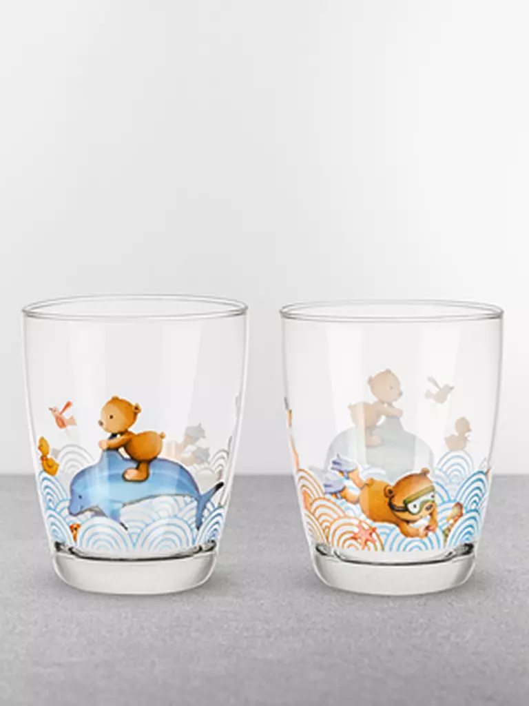 VILLEROY & BOCH Kinderglas 2er Set Happy as a Bear  bunt