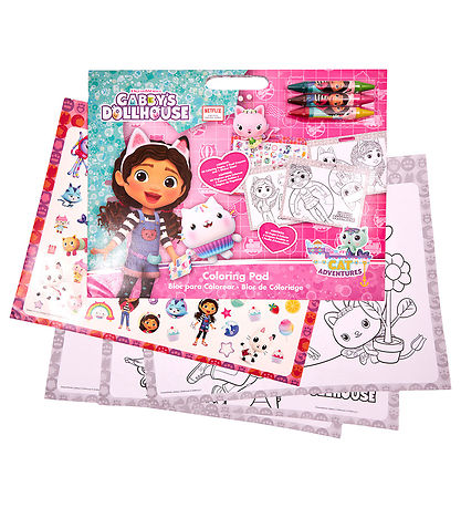 Gabby's Dollhouse Malebog m. Klisterm?rker/Farver