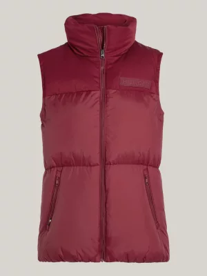 Colete puffer de nylon reciclado estilo Nova York