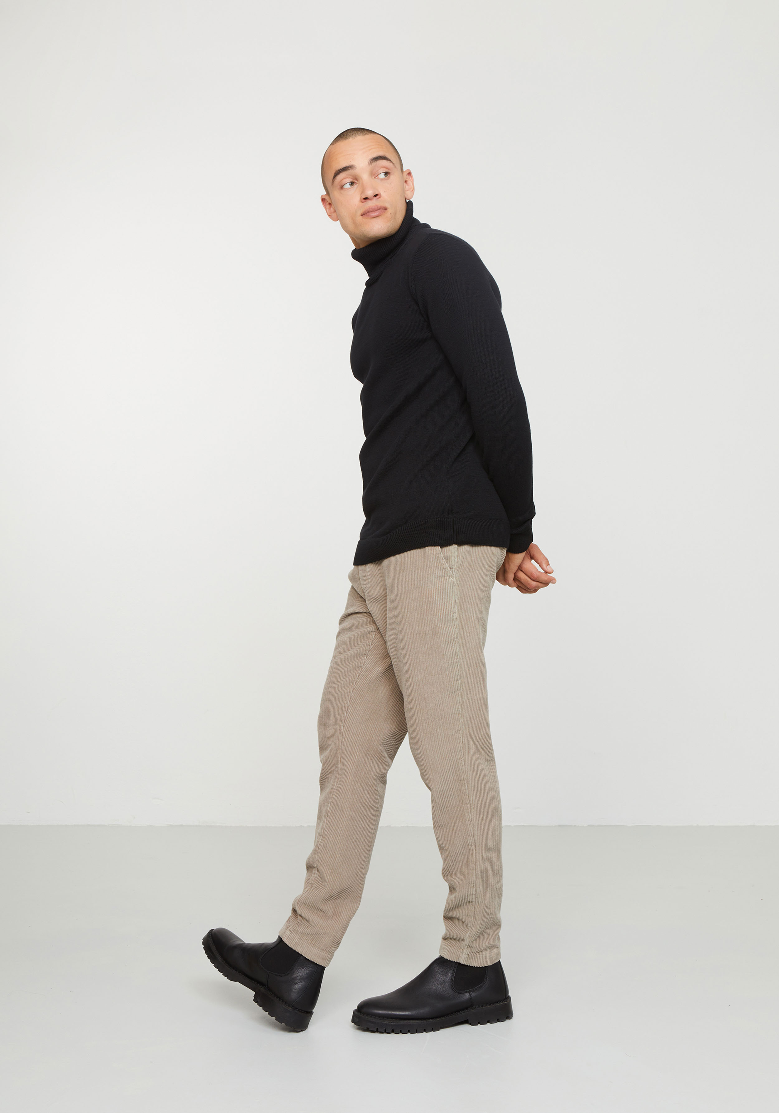 Recolution Rollkragenpullover Pine Black